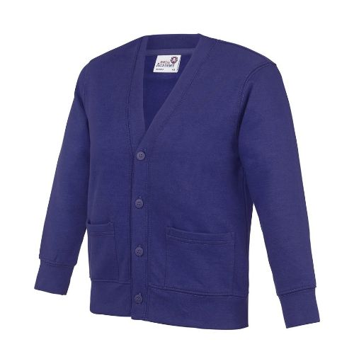 Awdis Academy Kids Academy Cardigan Academy Purple